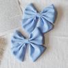2Pcs Solid Color Hair Bows Boutique With Clips For Girls Hairgrips New Headwear Baby Hair Accessories Gift Baby Hair Clips