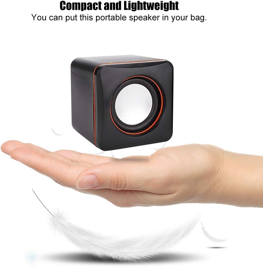 Desk Stand Portable USB Speaker 3.5mm AUX-in 3D Surround Portable Speaker for Computers  Laptops Desktops