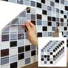A84E-Self-Adhesive Marble Wall Tiles - Waterproof Stickers For Kitchen Backsplashes,Bathrooms,Living Rooms, Easy To Install