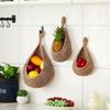 Handmade Woven Cotton & Jute Net Bag for Fruit Storage or Plant Hanging