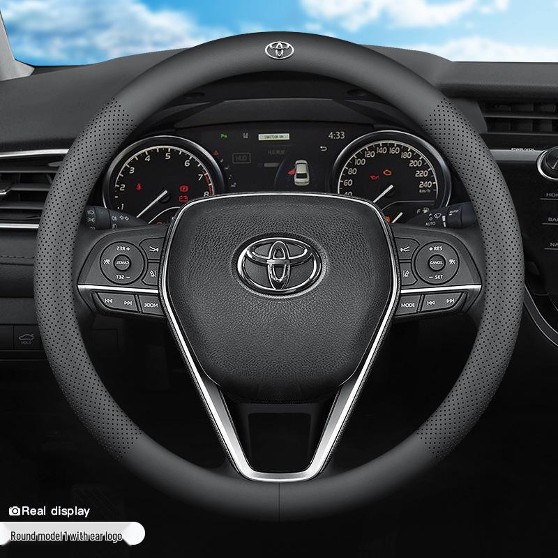 Kryt volantu Toyota Levin Hybrid z pravé kůže - Univerzální celoroční ultratenký automobilový doplněk