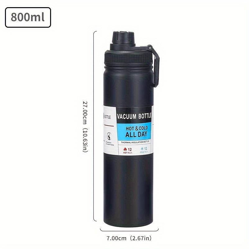 1pc, Vacuum Sports Water Bottle, 304 Stainless Steel Water Cups, Portable Travel Water Bottles, for Camping, Hiking, Fitness, Outdoor Drinkware