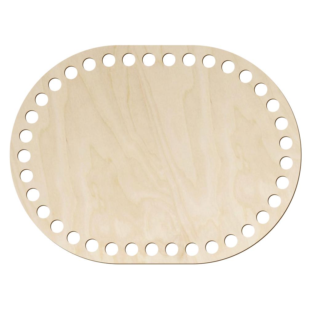 Bottom Base Moses basket oval 20x15cm ECO Plywood bottom for crocheting