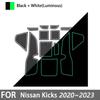 for Nissan Kicks XV D15 2020~2025 2025 Non-slip Rubber Mat Door Groove Cup Gate Slot Coaster Car Interior Stickers Accessories