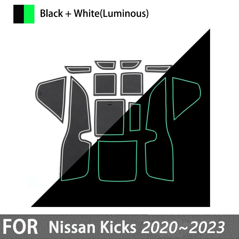 for Nissan Kicks XV D15 2020~2025 2025 Non-slip Rubber Mat Door Groove Cup Gate Slot Coaster Car Interior Stickers Accessories