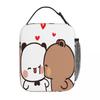 Bubu Dudu Kissing Lunch Bag Vintage Lunch Box Beach Portable Thermal Lunch Bags Print Cooler Bag