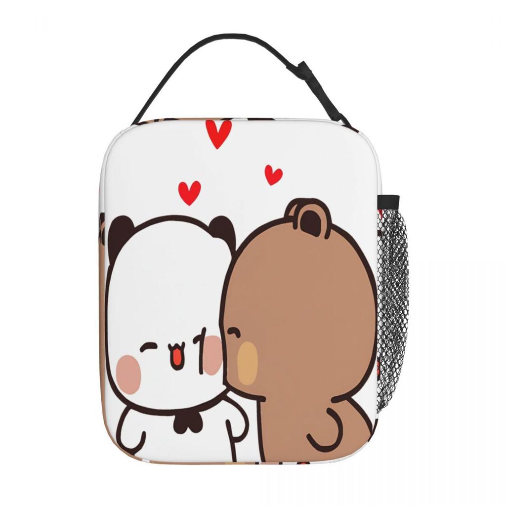 Bubu Dudu Kissing Lunch Bag Vintage Lunch Box Beach Portable Thermal Lunch Bags Print Cooler Bag