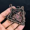 Rhodonite Pendant Gemstone Jewelry, 999 Copper Wire Wrapped Handmade Pendant, Latest Design Jewelry