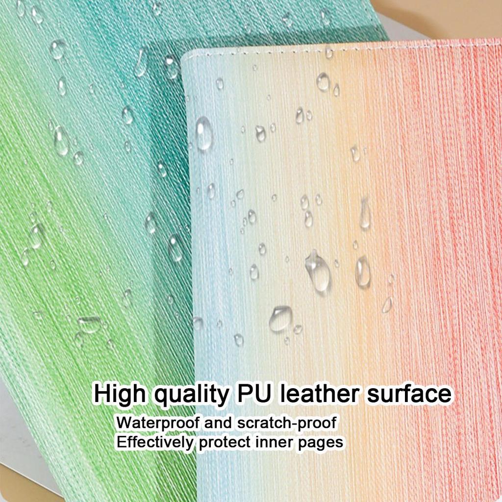 (Logo Engraving Possible) A5 Color Leather Subject Notebook, Work Notepad, Business Meeting Record Book, Diary, Travel Log