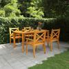 Vidaxl 5-Cz. Conjunto de Muebles de Jardín, Madera Maciza de Acacia