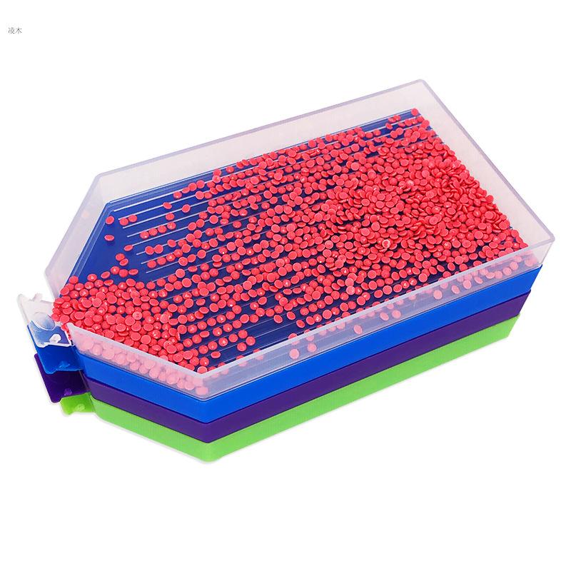 1Pc Diamond Painting Tray Plate Large Capacity Square Point Drill Embroidery Tool Diamond Embroidery Accessories