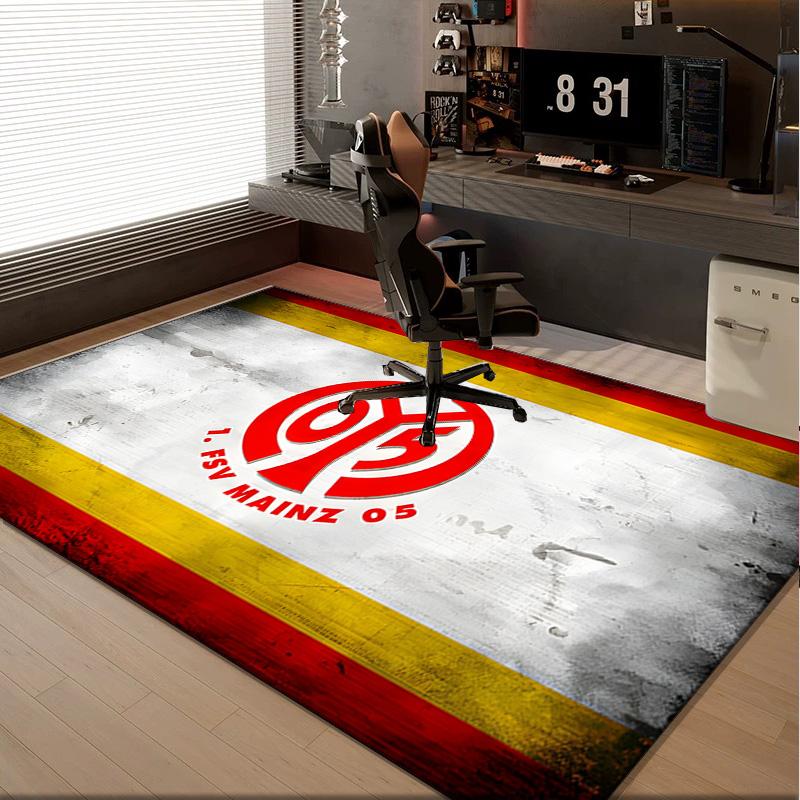 1PC rug Mainz Football Crest Carpet, Chair Rug,Area Rug for Office Bedroom living rooms bedroom, Doormat decor Christmas fan gifts