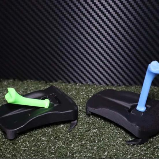 Hinged Turf Base for Artificial Turf Golf Simulator Tees with 5 Different Heights Nails for Driving Range Outdoor Indoor Home Training