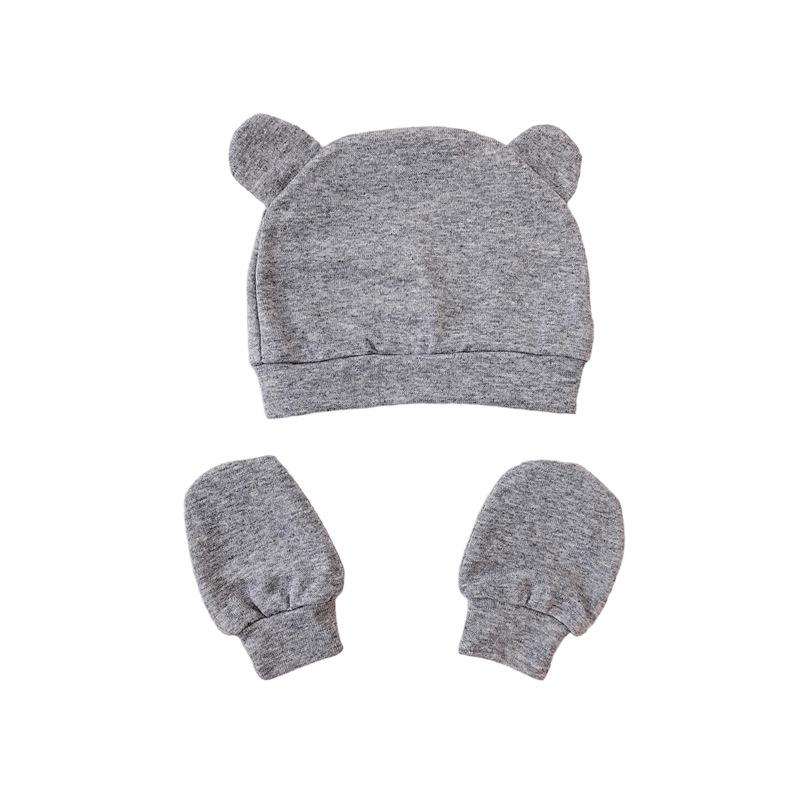 INS styl Dětská čepice a rukavičky proti poškrábání (0-6 měsíců)