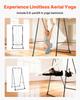 VEVOR Yoga Stand Frame, Max 200 Kg Load Swing Stand, Triangular Structure Aerial Rig, Aerial Silk Stands with EVA Foam & 6m Yoga Hammock