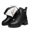 Fashion AIYUQI Ankle Boots Women Winter 2024 New Genuine Leather Natural Wool Warm Mom Boots Non-slip Large Size Women Snow Boots