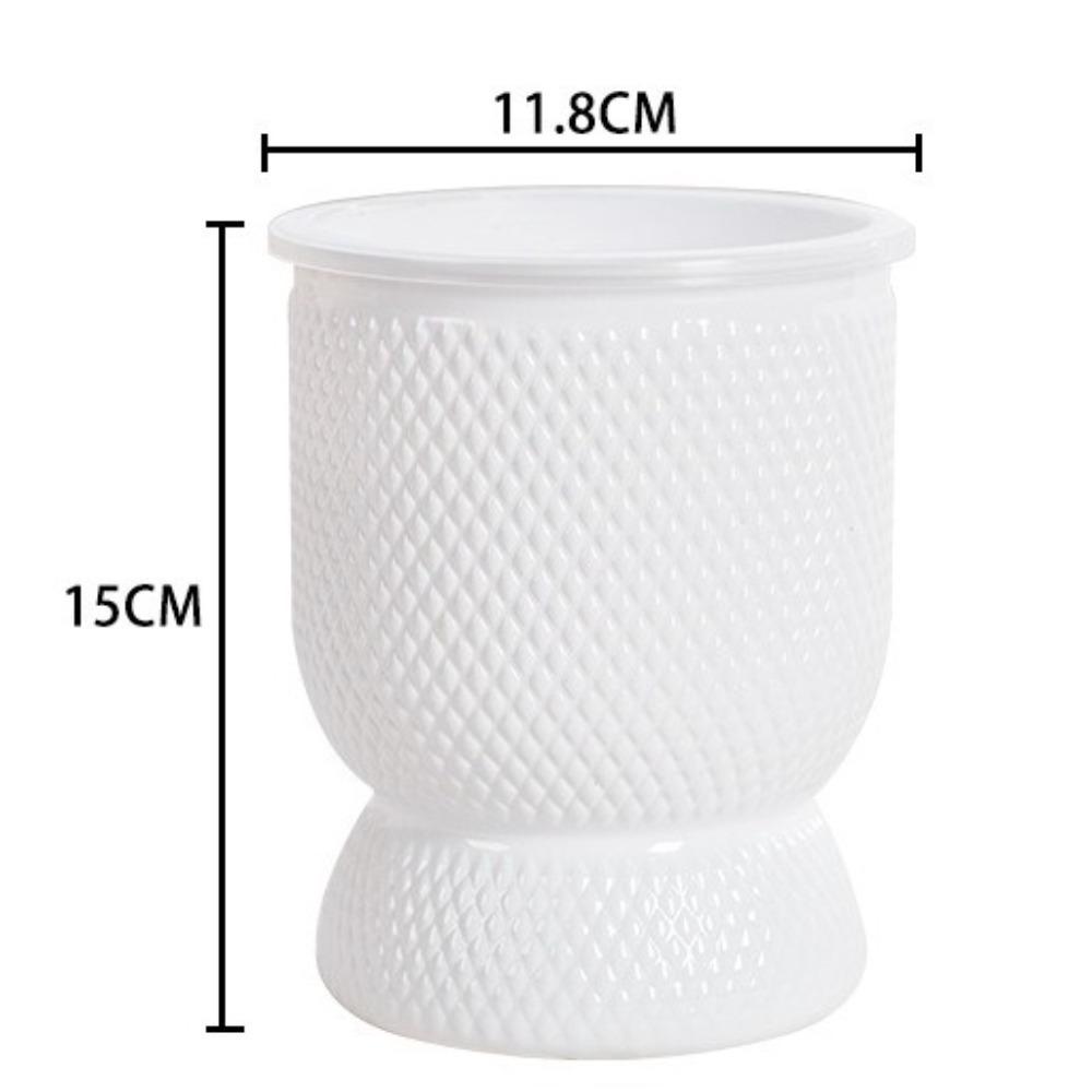 

Fashion Self Watering Hydroponic Plants Pot Plastic Removable Mini Succulent Planter Tabletop Vase Flowerpot белый