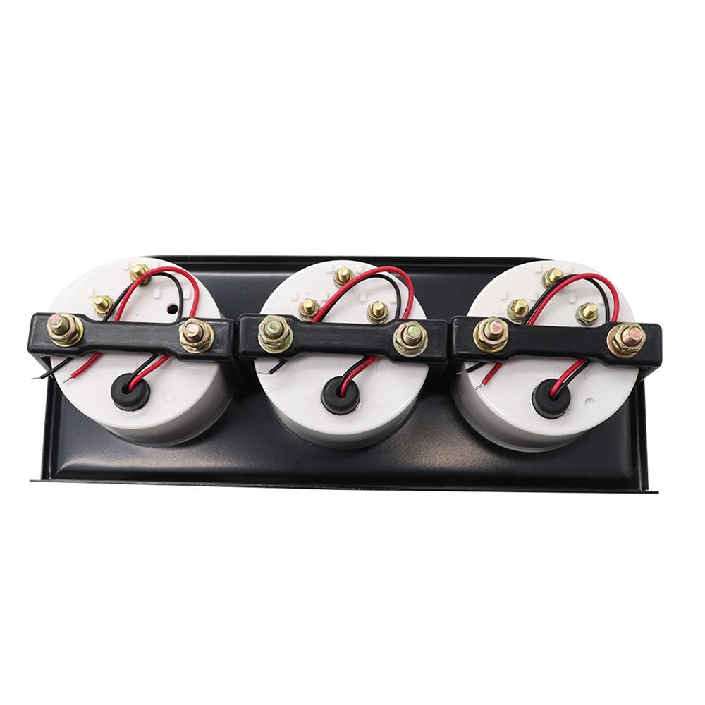 3 in 1 Triple Gauge Kit 12V LED Backlight High Sensitivity High Accuracy Oil Pressure Water Temperature Voltmeter