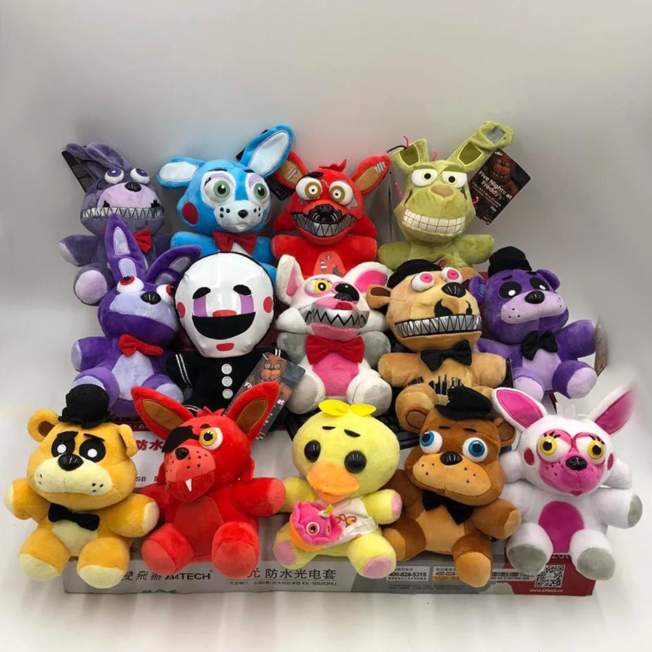 New 18 CM FNAF Freddy's Plush Toy Stuffed & Plush Animals Bear Rabbit Game Fnaf Plush Toys Birthday Christmas For Kids Toy Gift
