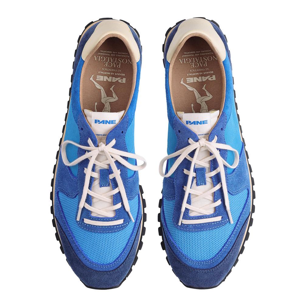 PANE Pace Nostalgia Model TIDES Gezeiten Dämpfung, Abriebfeste Niedrige Freizeitschuhe Unisex Blau PN5116BLU20B