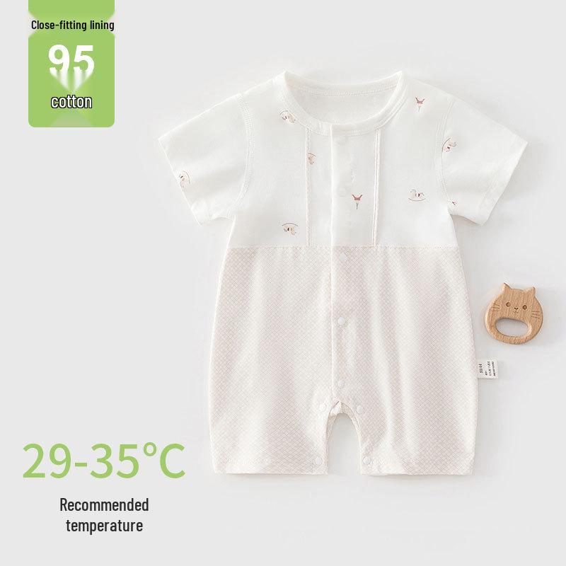 French Luxury Summer Infant Long Sleeve Cooling Jumpsuit