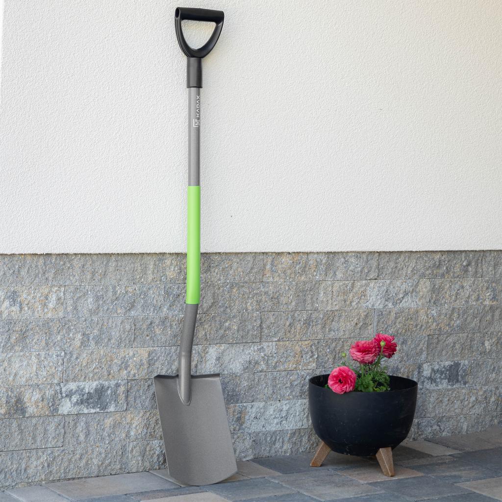 KADAX Spade Shovel Straight 120cm Metal Garden Ergonomic Solid