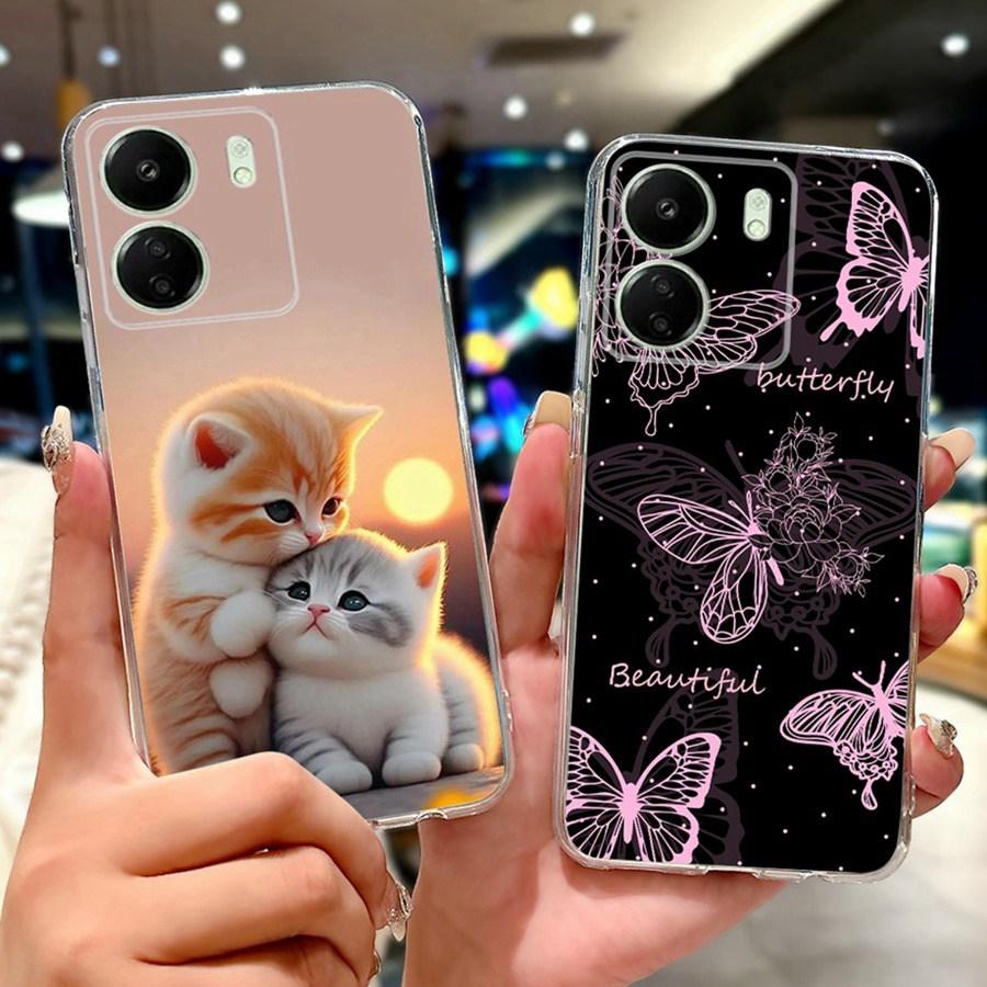 For Xiaomi Poco C65 C 55 C 65 PocoM6 Pro 4G Phone Cover Pretty Girl Cartoons Case Silicone Soft Transparent Bumper Shells 2025