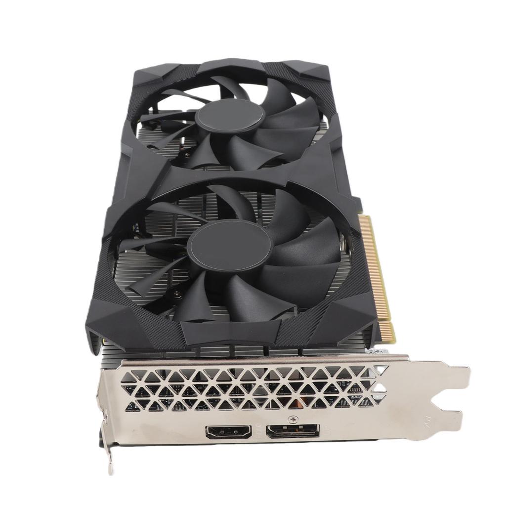 Computer Graphics Card 6GB GDDR6 192 Bit Gaming Video Card with Dual Cooling Fans Support 1080p 2K AAA Gaming