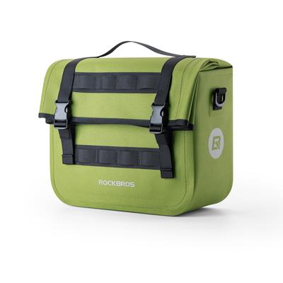 ROCKBROS Bicycle Carrier Bag Water Repellent Large Capacity 9L Touring Bag Green