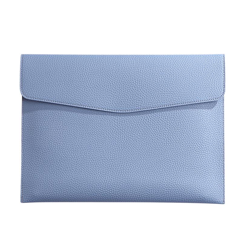 A4 Leather Storage File Bag - Portable Archive Folder with Logo Option