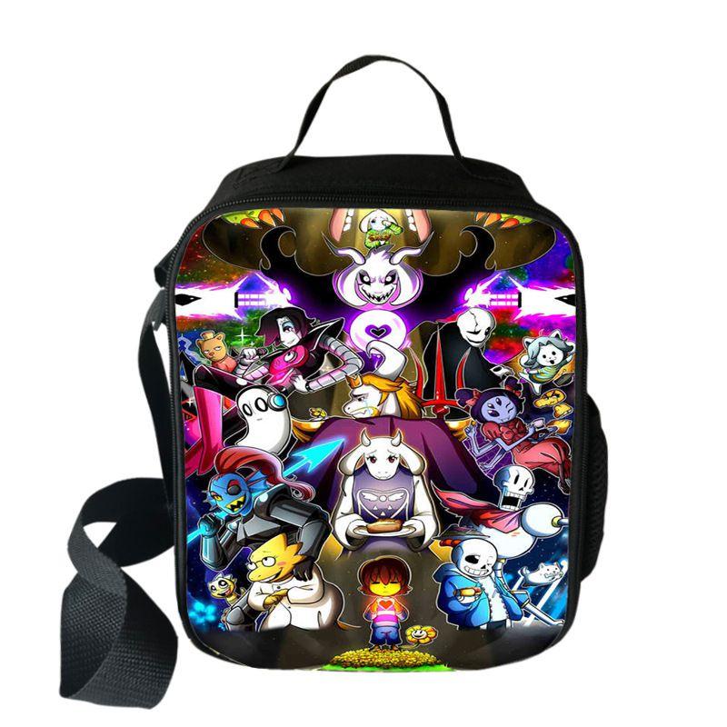 

Изолированная сумка для ланча Undertale, портативная, для студентов, школьная, для хранения еды G