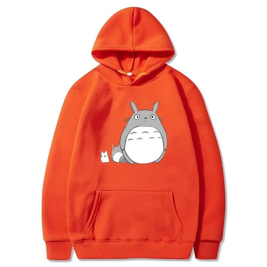 Herbst Mein Nachbar Totoro Drucken Hoodies Anime Unisex Frauen Mode Sweatshirts Übergroßen Hoodie Pullover Trainingsanzug Unisex Kleidung