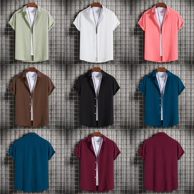 Men's Short-Sleeved European Style Casual Shirts 2024