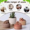 Wooden Essential Oil Diffuser Natural Car Air Freshener Aromatherapy Round Home Office Bedroom Decor Car Vent Fragrance Ornament