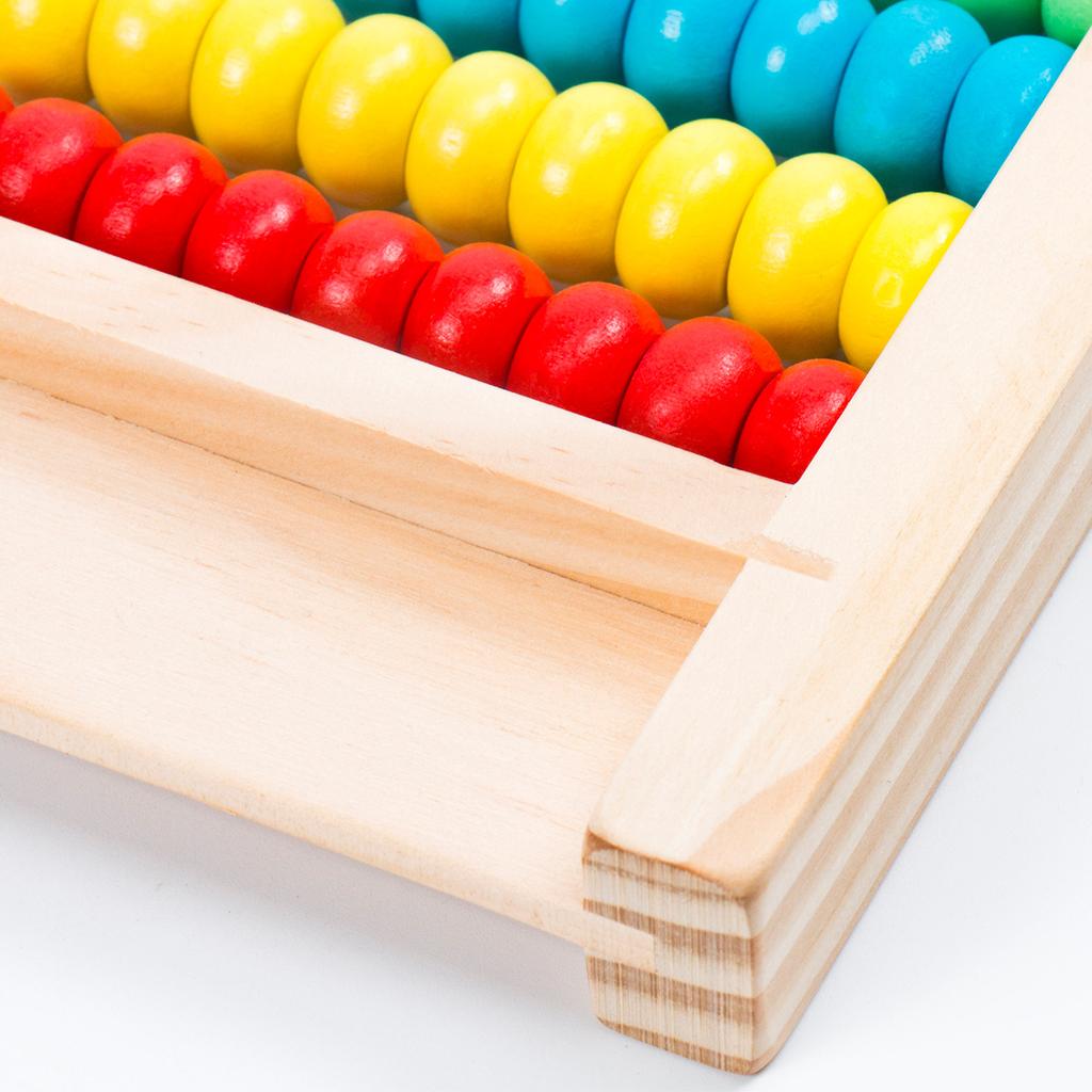 Kindergarten Primary School Students Mathematics Wooden Children Abacus Stand Abacus Addition and Subtraction Arithmetic Teaching Aids Multi-function
