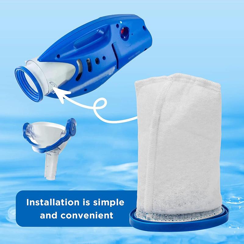 

Многослойный фильтр-мешок Pbw022Xf Ручной пылесос для бассейна Аксессуар для бассейна Высокая производительность Простая установка Профессиональная утилита белый