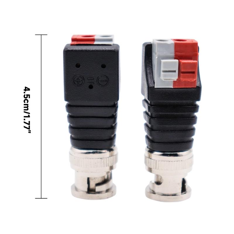Press-Fit BNC Male Connector Adapter for Tool-Less Assembly Stable-performance BNC Connector for Easy Cable Terminations