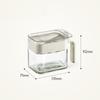 Condiment Jar Spice Container Sugar and Salt Container Set Glass Seasoning Box with Spoon Dustproof Lid and Handle