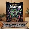 Custom Name Personalized Bride of Chucky Print Blanket, Home Decor, Bedroom, Sofa, Camping, Couch, Gifts for Birthday Christmas