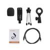 Professional Studio Microphone USB Metal Condenser Recording Microphone with Cardioid Studio Recording Mic for PC Laptop Black