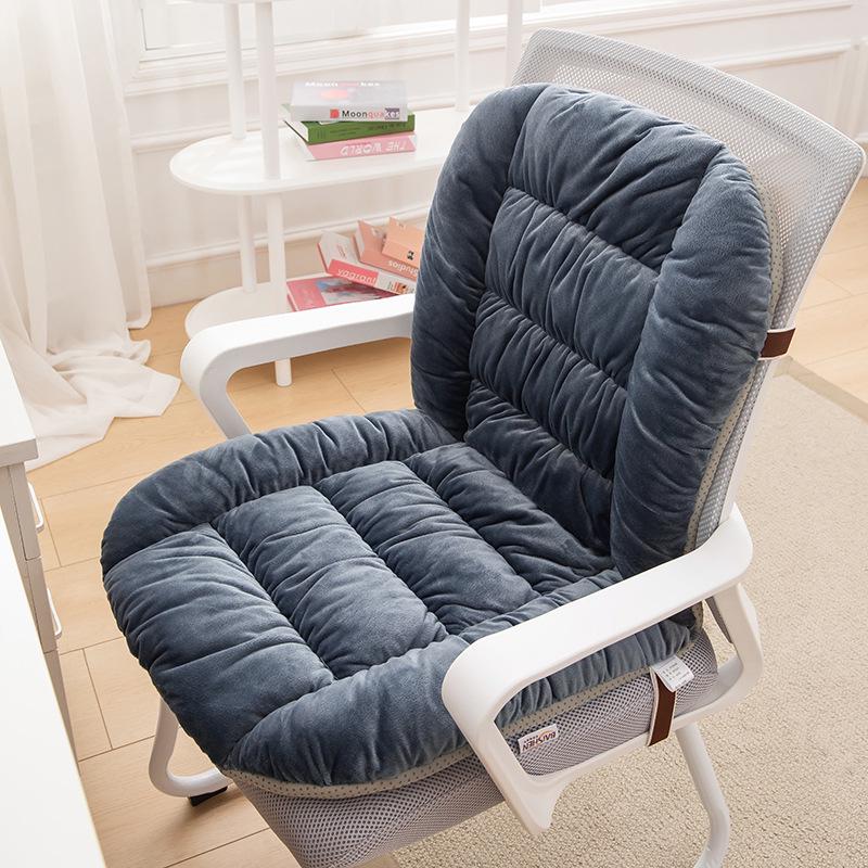 Heated Seat Cushion with Backrest and Lumbar Support for Office Chairs