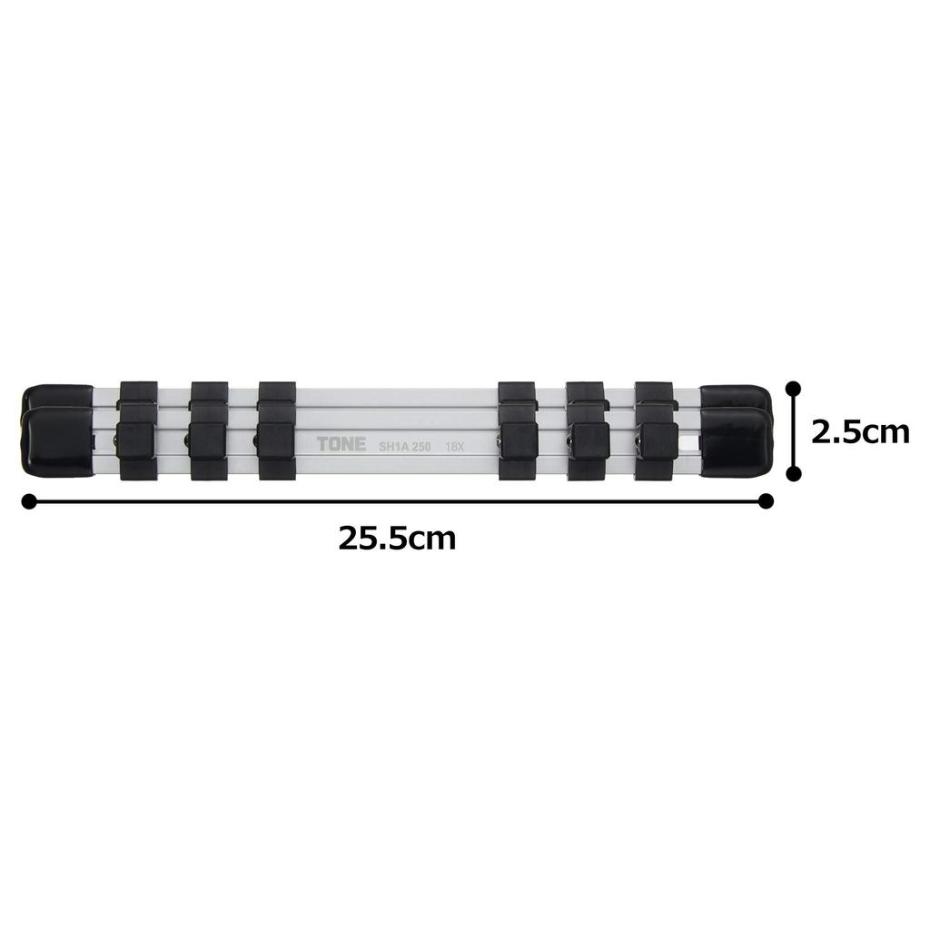 TONE SH1406 Aluminum Socket 6 Inserts Holder, 12.7mm (1/2") Drive,