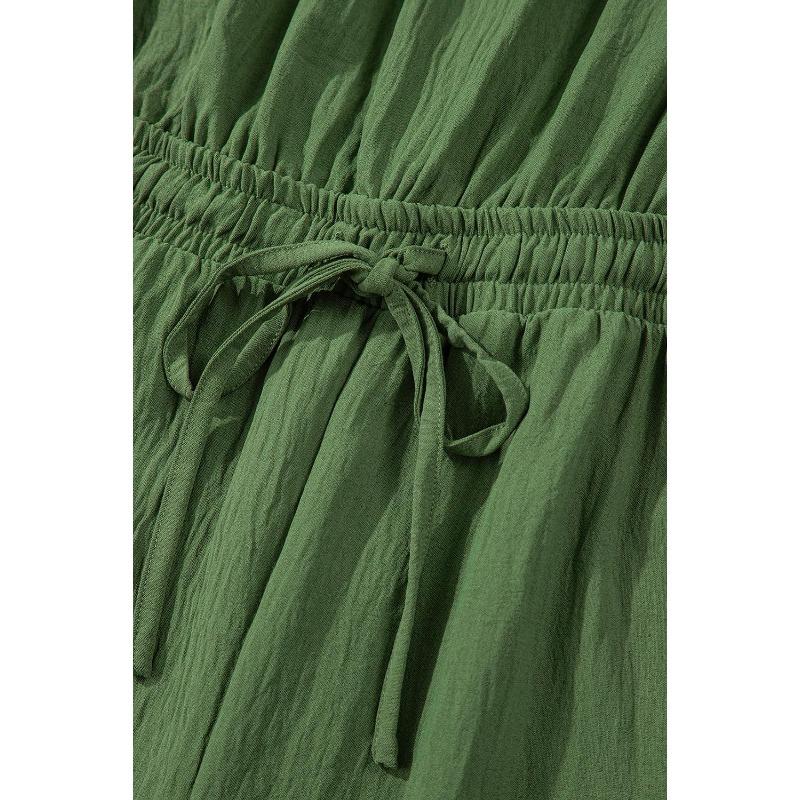 YYFS Moda dame ocazional vară primăvară imprimeu culoare uni fără mâneci decolteu pantaloni cu talie înaltă salopete și salopete