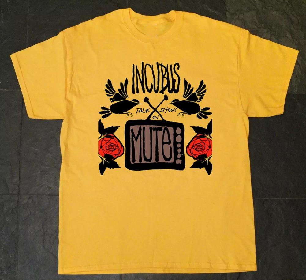 

Incubus Talk Shows on Mute Yellow T Shirt All Size S 5XL AR1568 Unisex T-Shirt S