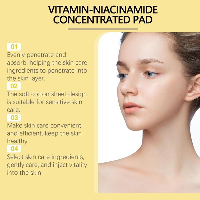 Numbuzin No.5 Vitamin-Niacinamide Soaking Pad – Brightening & Pore Minimizing Exfoliating Cotton Pads