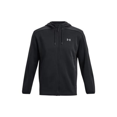 Solid Color Casual Zip-Up Hoodie Jacket Men Jackets Black 1378824-001