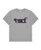 ESCAPEFROM Spread Typographic Logo Print Oversized Short Sleeve T-Shirt Gray