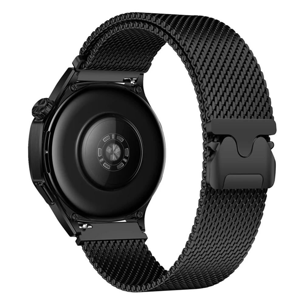 20mm nerezový řemínek pro Amazfit Active 2 Samsung Galaxy Watch 7 6 5 Milánský smyčkový řemínek pro Huawei Watch 4 Pro GT 5 4 46mm