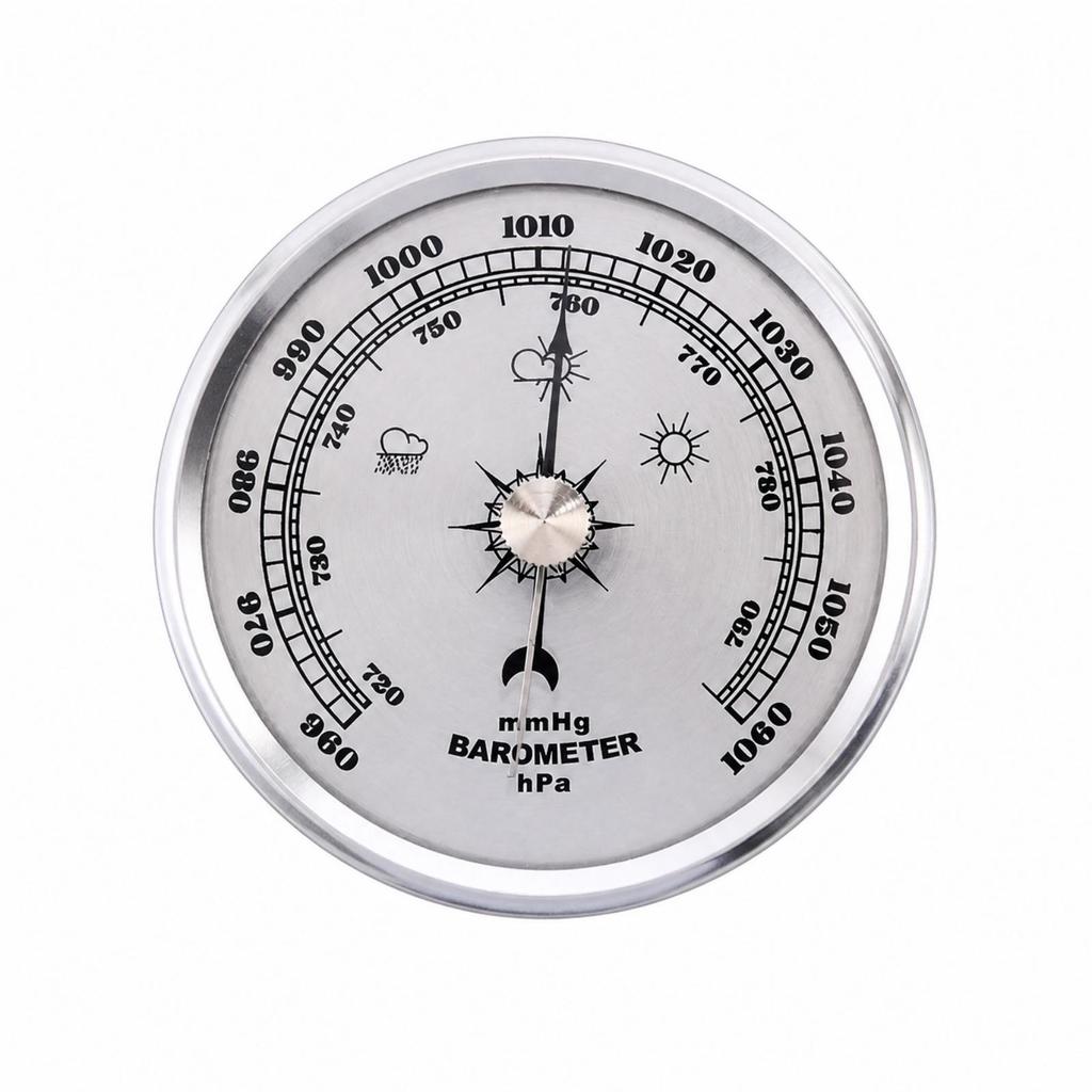 Analog Pressure Gauge Vintage-Inspired for Home Decor, Workshop