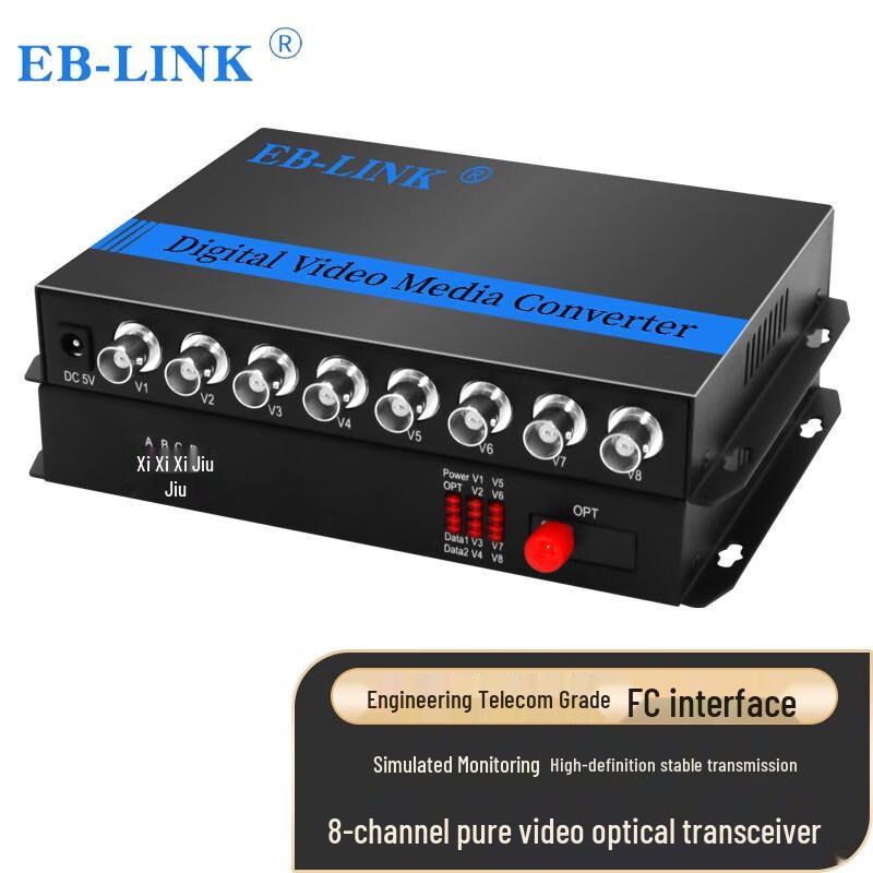 EB-LINK Engineering-Grade Video Fiber Optic Transceiver